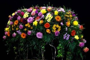 Sargbukett für den Friedhof Gersthofen